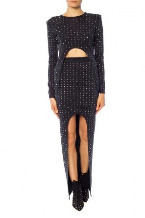Brokatowy top wysadzany cekinami, zdjęcie 2 Brokatowy top wysadzany cekinami od Balmain